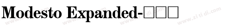 Modesto Expanded字体转换